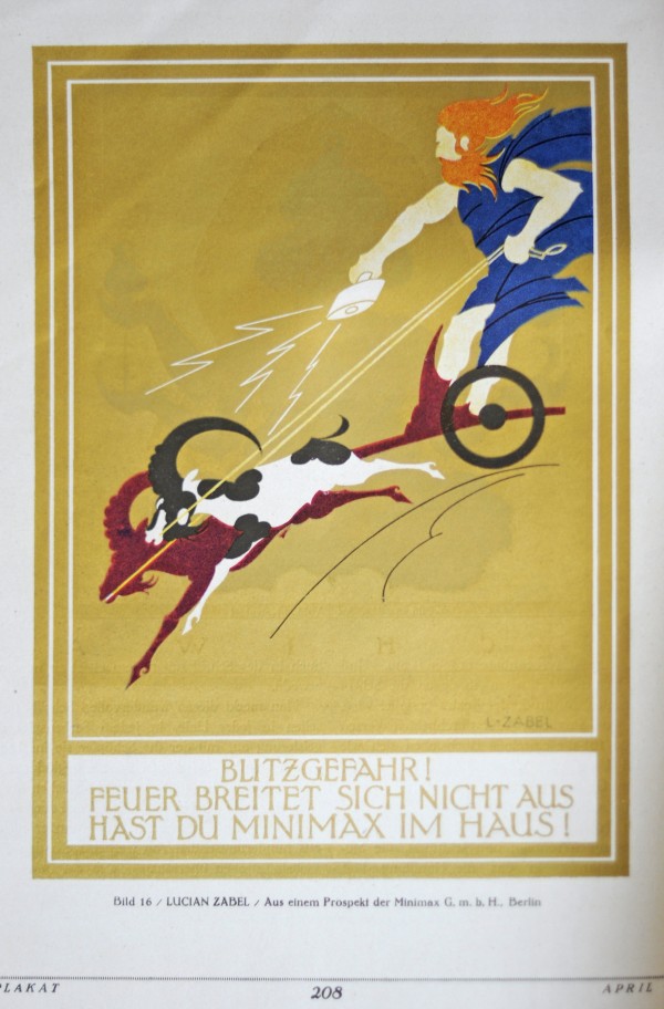 Lucian Zabel, Anzeige fur Minimax Print